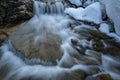 Iced Autrain Falls Cascade Royalty Free Stock Photo