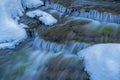 Winter Autrain Falls Cascade Royalty Free Stock Photo