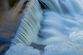 Winter Bond Falls Cascade Framed by Ice Royalty Free Stock Photo