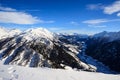 Winter landscape in the Lepontine Alps Royalty Free Stock Photo