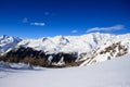 Winter landscape in the Lepontine Alps Royalty Free Stock Photo