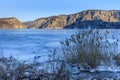 Winter landscape in the Danube Gorges Royalty Free Stock Photo