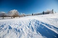 Winter landscape in dolnoslaskie, Poland Royalty Free Stock Photo