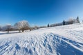 Winter landscape in dolnoslaskie, Poland Royalty Free Stock Photo
