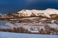 Winter in the San Juan Mountains near Telluride, Colorado Royalty Free Stock Photo