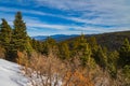 Winter landscape driving towards Taos , New Mexico