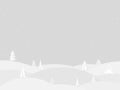 Winter landscape with falling snow. Flat style. Light monophonic tone. Vector