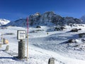 winter landscape of the famous Swiss resort