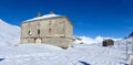 winter landscape of the famous Swiss resort