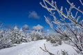 Winter landscape at the Fichtelberg Oberwiesenthal Royalty Free Stock Photo