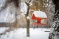 Winter Landscape Forest With Snowy  Frosty Landscape. Royalty Free Stock Photo