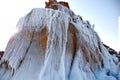 The close-up of ice fall Royalty Free Stock Photo