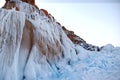 The close-up of ice fall Royalty Free Stock Photo