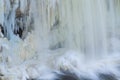 Winter, Upper Tahquamenon Falls Iced Royalty Free Stock Photo