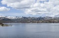 Winter landscape with snow in the mountains Royalty Free Stock Photo