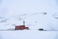 Krafla Volcano, Iceland geothermal area , geothermal powerstation in winter