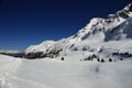 Winter landscape in high Val Martello