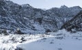 Winter landscape in the italian alps