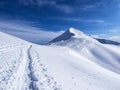 Winter landscape in the Italian alps Royalty Free Stock Photo