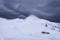 Winter landscape in the Italian alps of Valsassina Royalty Free Stock Photo