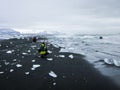 Winter landscape in Jokulsarlon, Iceland, Northern Europe