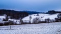 Winter landscape in Kashubia Royalty Free Stock Photo