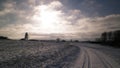 Winter landscape in Kashubia Royalty Free Stock Photo