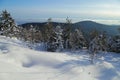 Winter landscape, mountain view Royalty Free Stock Photo