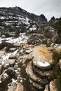 Winter landscape in the mountains Royalty Free Stock Photo