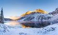 Winter landscape. Winter natural background.