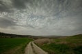 Winter landscape near the city of Jerusalem Royalty Free Stock Photo