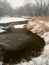 Winter Landscape Northern Illinois Royalty Free Stock Photo