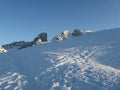 Winter landscape at Passo Giau