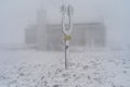 The peak of Sniezka, Karkonosze Mountains on the border of Poland and the Czech Republic. Royalty Free Stock Photo