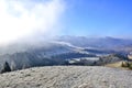 Winter landscape in the Pieniny mountains