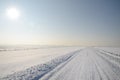 Winter landscape in Poland