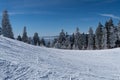 Winter landscape, Postavaru Mountains, Romania Royalty Free Stock Photo