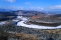 Winter landscape in Primorsky krai Russia