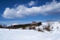 Winter landscape. Racos. Royalty Free Stock Photo
