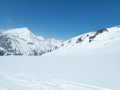 Winter landscape in raurisertal in austrian alps Royalty Free Stock Photo