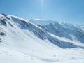 Winter landscape in raurisertal in austrian alps Royalty Free Stock Photo