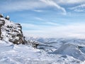 Winter landscape The Roaches Royalty Free Stock Photo