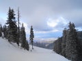 Winter landscape in Romania