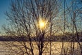 Winter landscape of the Russian province.Sergiev Posad