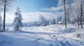 Winter Landscape In Sainte-agathe-des-monts