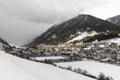 Ischgl ski resort landscape scene in Austria covered in snow during winter season Royalty Free Stock Photo