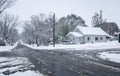 Snowy Sisseton House Royalty Free Stock Photo