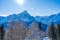 Winter in Dolomites in Kronplatz, Italy