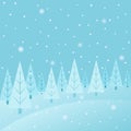 Winter landscape. Vector background.