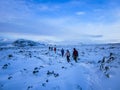 Winter landscape in southern Iceland, Northern Europe